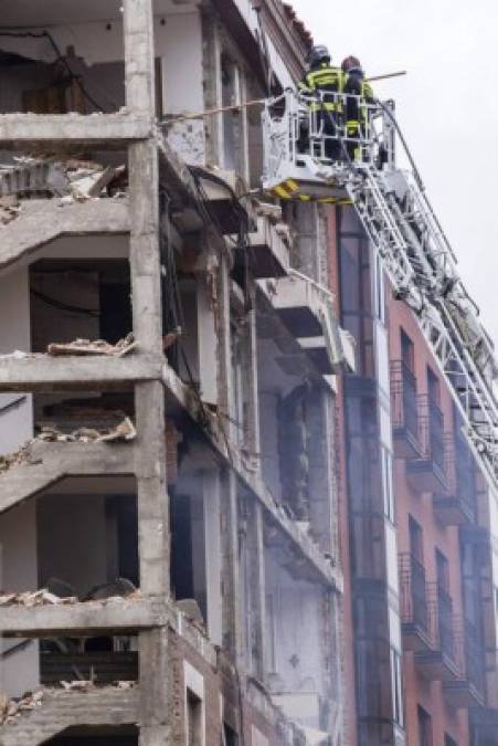 Impactantes imágenes que dejó explosión en un edificio de Madrid