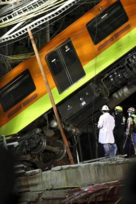 Impactante catástrofe en el metro de México en imágenes