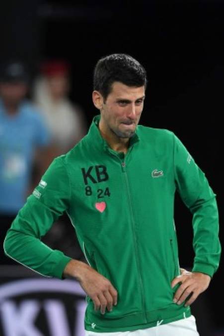 EN FOTOS: Así rompió en llanto Novak Djokovic al recordar a Kobe Bryant