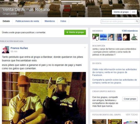 Investigan venta ilegal de armas por Facebook