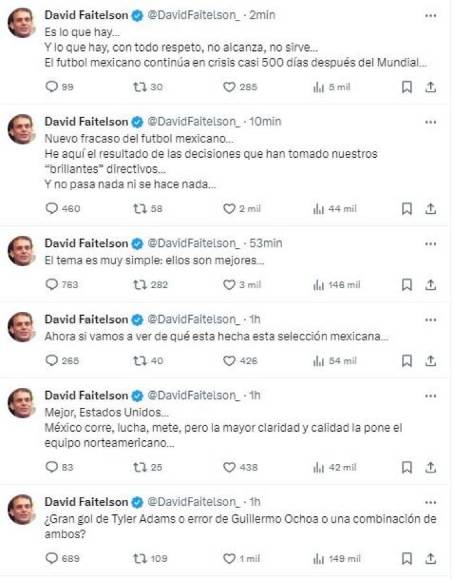 Medios y periodistas mexicanos no ocultaron su enojo tras derrota ante EEUU