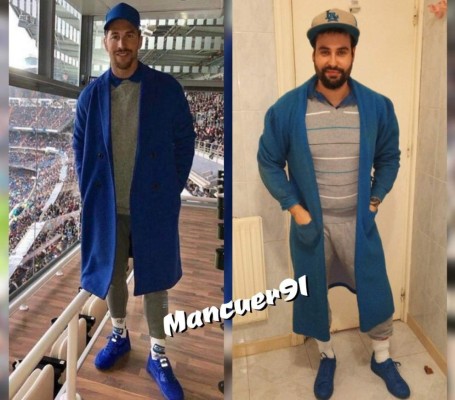 Sergio Ramos es víctima de memes por su exótica vestimenta