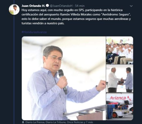 El aeropuerto Internacional Ramón Villeda Morales recibe certificación 'Aeródromo Seguro'