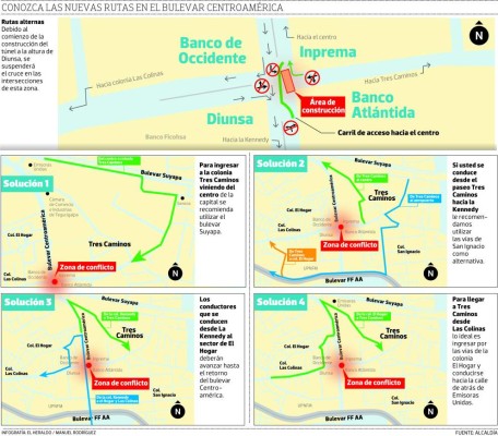 Tegucigalpa: Cerrarán cruces en el bulevar Centroamérica por nuevo túnel