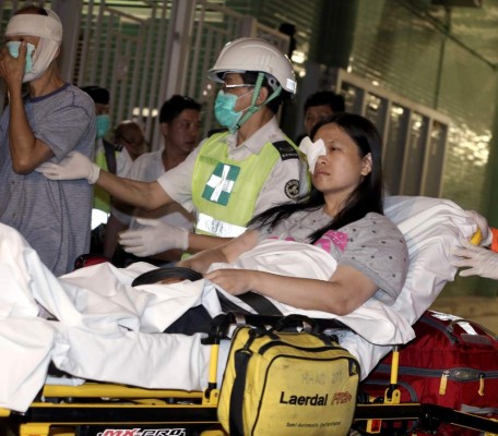 Más de 120 heridos en accidente de ferry a Macao