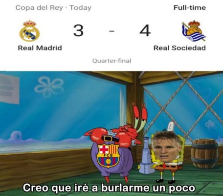 Los memes por la eliminación de Real Real Madrid de la Copa del Rey