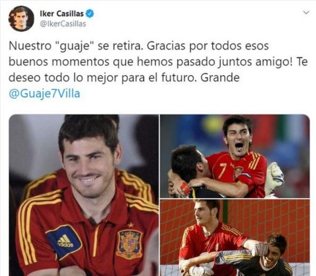 FOTOS: 'Gracias' David Villa, así despide el mundo al máximo goleador de la Roja