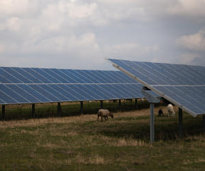 Una instalación solar en el este de Alemania, una región que alberga varios fabricantes de paneles solares.