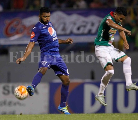 Marathón 1-2 Motagua en el primer examen del repechaje en el Morazán