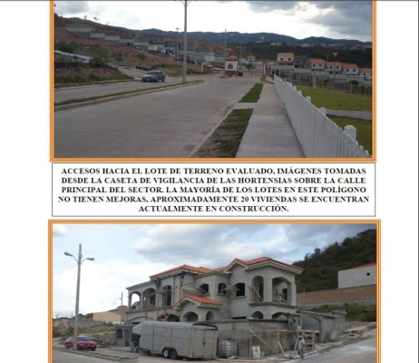 Avalúo a propiedad en Residencial El Sauce