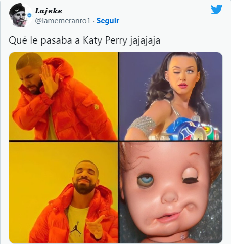 Los memes que dejó el extraño movimiento de ojo de Katy Perry