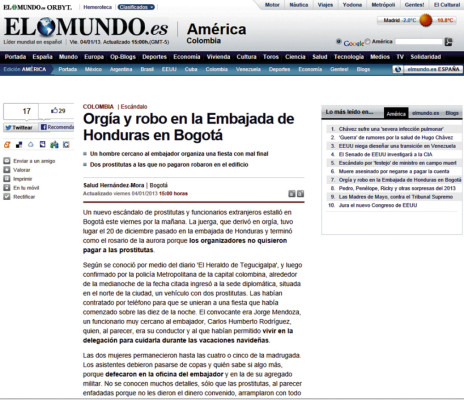 Revuelo mundial provoca exclusiva de EL HERALDO