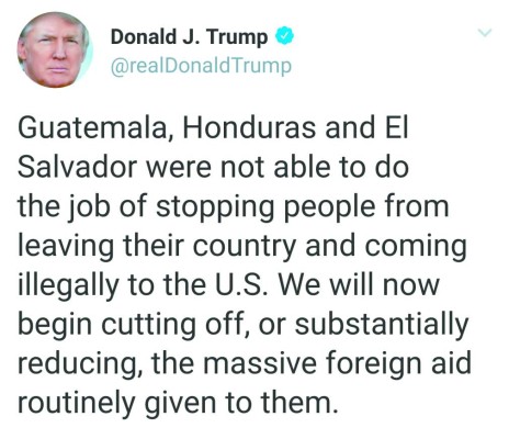 Trump aprovecha la caravana para hacer política en Estados Unidos