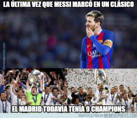 Con memes destrozan al Barcelona tras el empate con Real Madrid