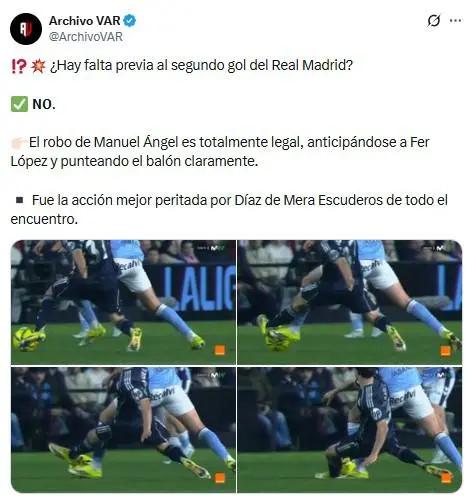 ¿Robo al Celta de Vigo? La jugada polémica con la que ganó el Real Madrid en LaLiga