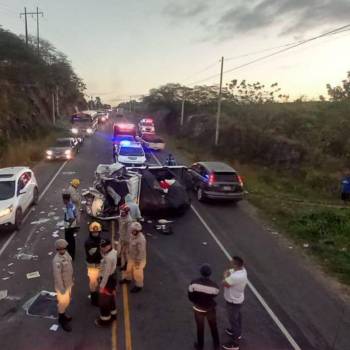 Dos muertos y un herido deja accidente de tránsito en la carretera a Olancho