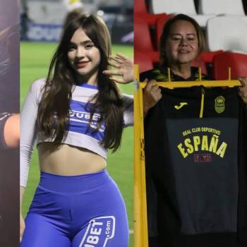 Chica linda desata la locura, el show de la barra de Motagua y los fieles aficionados Aurinegros