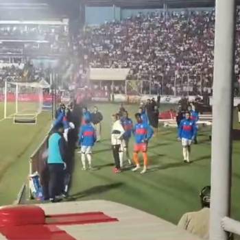 Así fue como inició el zafarrancho en final entre Olimpia y Motagua