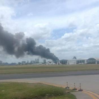 Se salió de la pista y explotó: así fue cómo se estrelló avión en Argentina