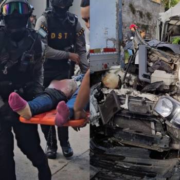 Imágenes: pasajeros lesionados y pérdidas materiales deja accidente en la capital