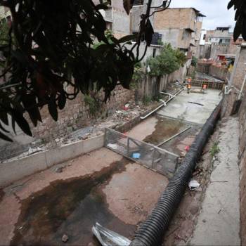 Avanzan las obras de mitigación en el sector Los Jucos del barrio Morazán