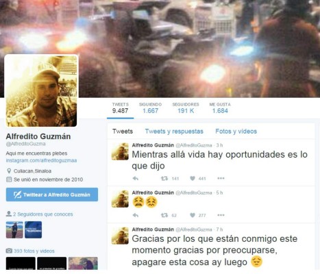 Reacciona otro supuesto hijo de 'El Chapo': Mientras haya vida hay oportunidades