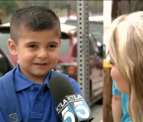 Niño llora desconsolado…