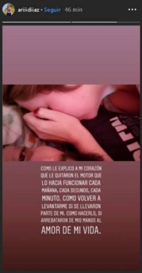 La despedida de la novia de 'Cangri': 'En mi vientre traigo una cosita que fue producto de este hermoso amor'