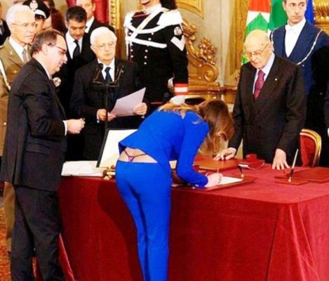 La falsa foto de la ministra italiana y su tanga que fue furor en las redes sociales