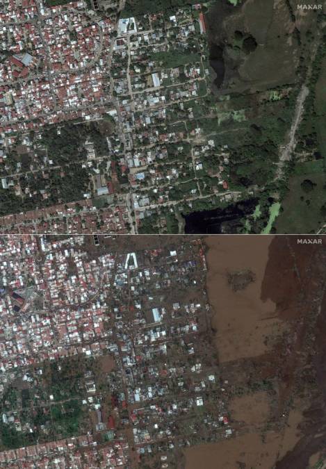 Antes y después de la devastación en Acapulco tras Otis