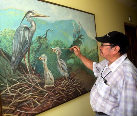 Napoleón Villalta, digno embajador de la plástica y la cultura teleña