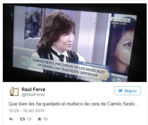 Los memes y las burlas más sonadas por el rostro de Camilo Sesto