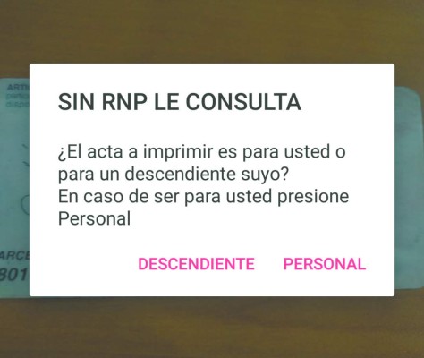 Hondureños emitirán actas de nacimiento desde el celular