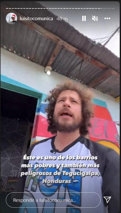 Luisito Comunica encuentra mural de su cara en colonia capitalina