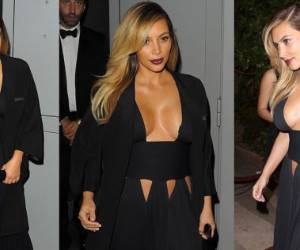 La estrella de la televisión Kim Kardashian, volvió a sorprender con su vestimenta.