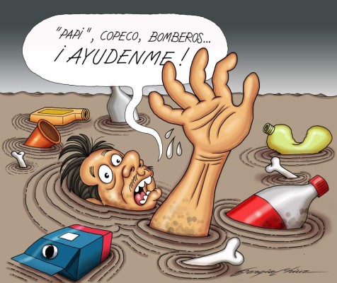 'Los tragantes no comen basura”