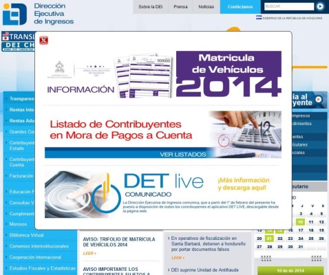 Esta es la lista de morosos publicada por la DEI