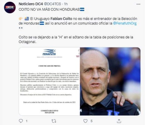 Así reaccionó la prensa internacional tras la separación de Coito de la Selección de Honduras