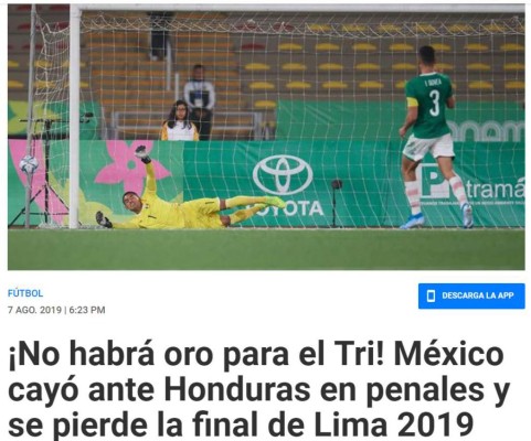 Honduras deja sin oro a México: Medios lloran la derrota del Tri