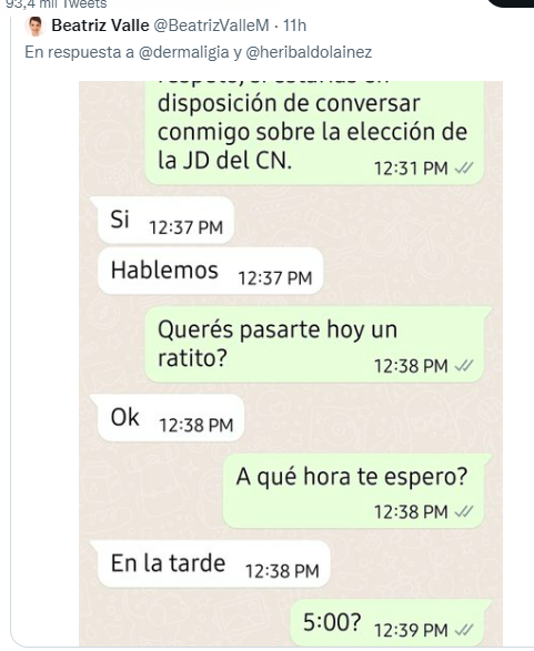Dimes y diretes entre Beatriz Valle y Ligia Ramos por junta directiva del Congreso
