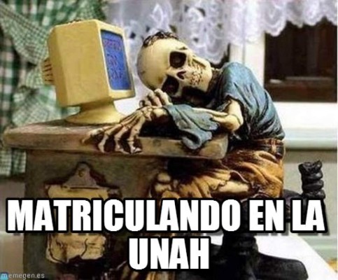 Divertidos memes se burlan del sistema de matrícula de la UNAH