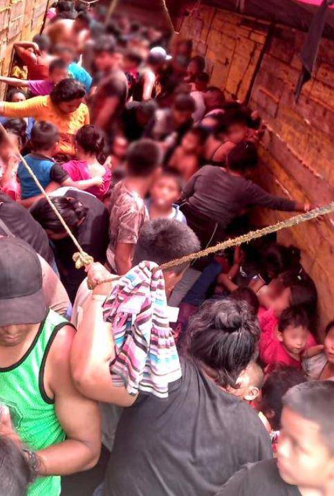 La dramática condición en que viajaban 27 hondureños rescatados en Veracruz, México