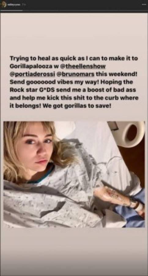 Miley Cyrus fue hospitalizada de emergencia