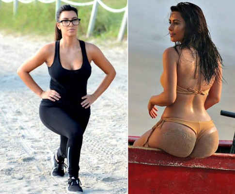 Ejercicios y alimentos para tener los glúteos de Kim Kardashian