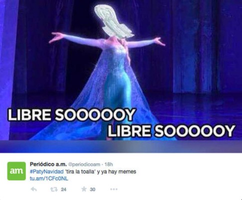 Paty Navidad tomó con humor el incidente