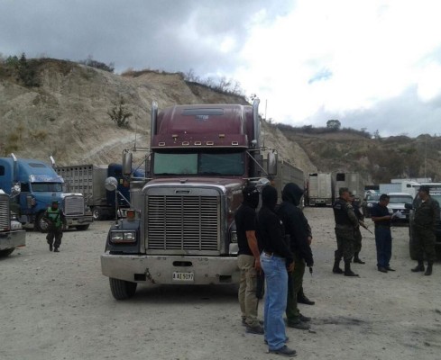 Detienen 15 rastras con ganado en Tegucigalpa