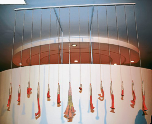 Marcio Arteaga ganó el premio de Escultura