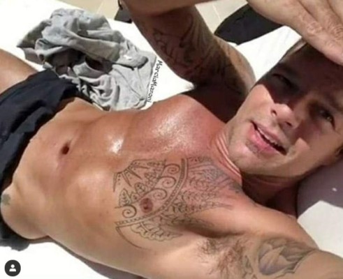 Ricky Martin disfruta junto a sus hijos y esposo en playas del Caribe