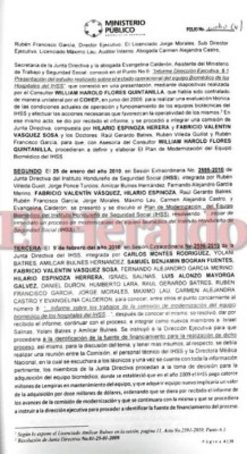 Informe forense de Ufecic-Maccih indica que equipo está en bodegas