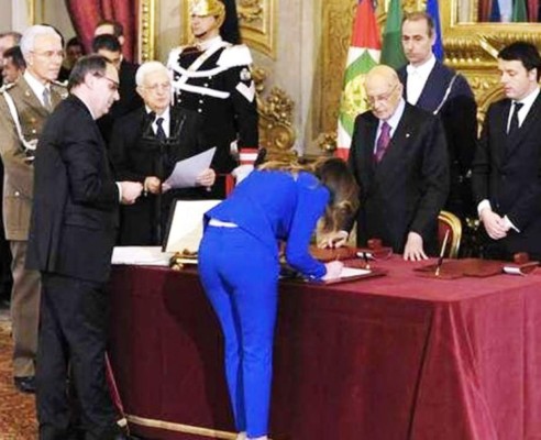 La falsa foto de la ministra italiana y su tanga que fue furor en las redes sociales